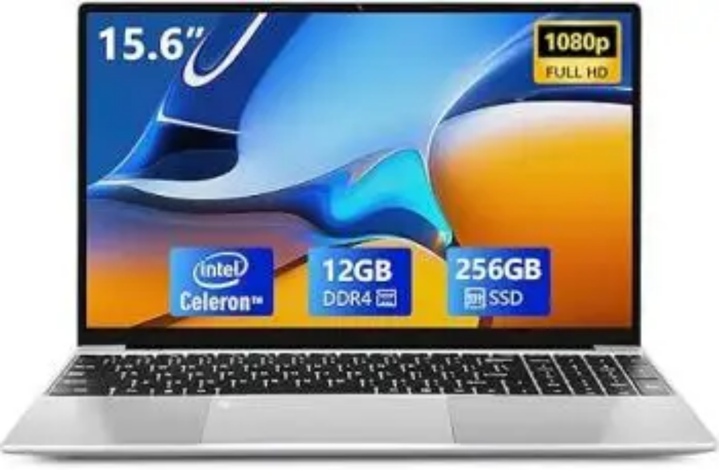 2025 Ultra-Thin 15.6" Laptop – Intel N5095, Fingerprint Unlock, Windows 10 | Student & Business Use