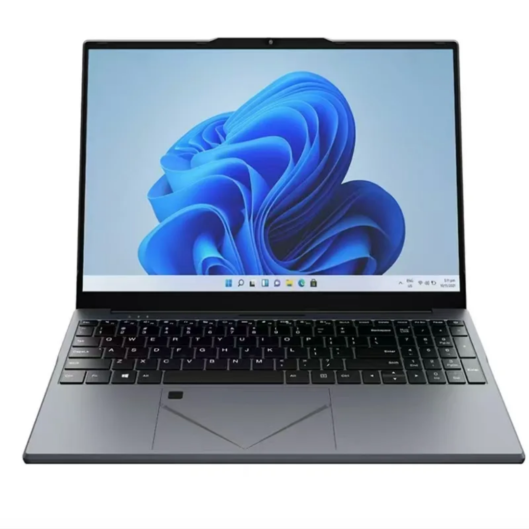 2025 Ultra-Thin 15.6" Laptop – Intel N5095, Fingerprint Unlock, Windows 10 | Student & Business Use