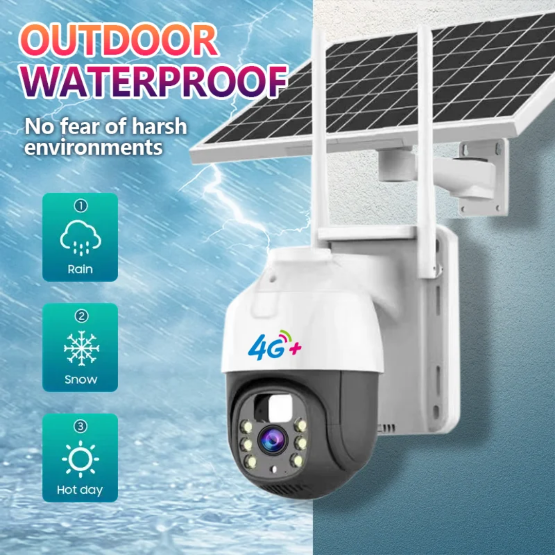 IP66 Outdoor PTZ Camera - 2MP, Night Vision, 2-Way Audio, Motion Detection