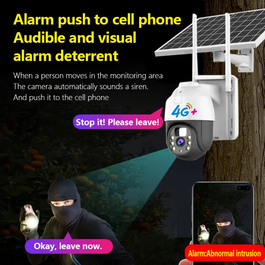 IP66 Outdoor PTZ Camera - 2MP, Night Vision, 2-Way Audio, Motion Detection