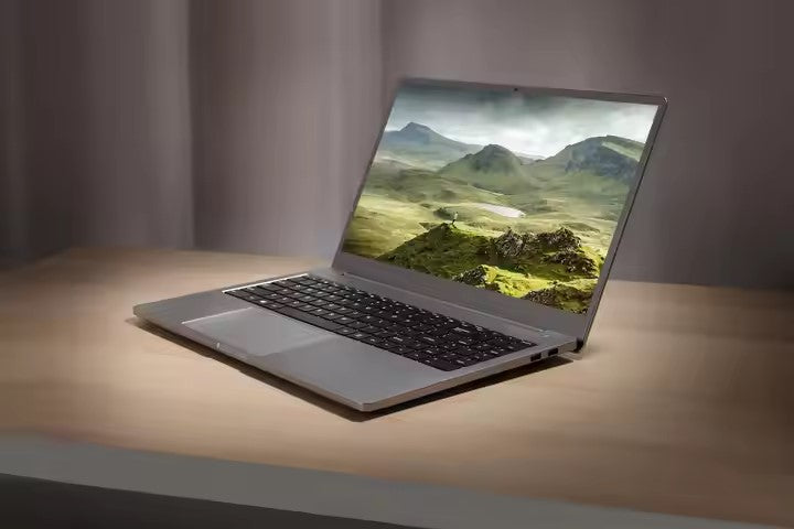 2025 15.6" Ultra-Thin All-Metal Laptop – AMD Ryzen 5 4600H, 16GB RAM, 180° Hinge, Business & Office Ready