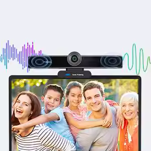 4K AI Auto-Framing Webcam – USB Plug & Play with ePTZ, 4x Digital Zoom & IR Remote (2024)