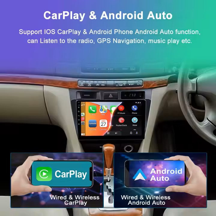 9" Android Car Stereo with CarPlay & GPS for Toyota Mark II 2000–2007 | Touchscreen Radio & Navigation Player