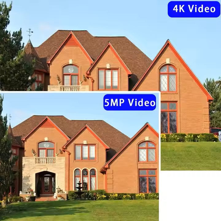 8MP 4K PoE Dome Security Camera System – 8CH Waterproof Outdoor Kit with Audio & NVR