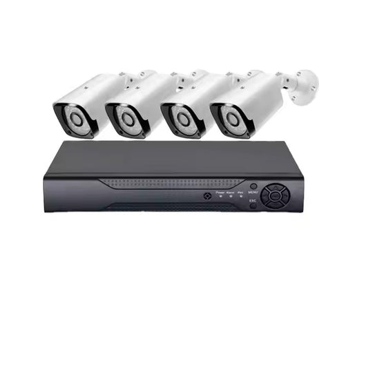 Budget 4CH 1080P AHD CCTV Camera System – 4× Outdoor Waterproof Cameras with DVR Kit