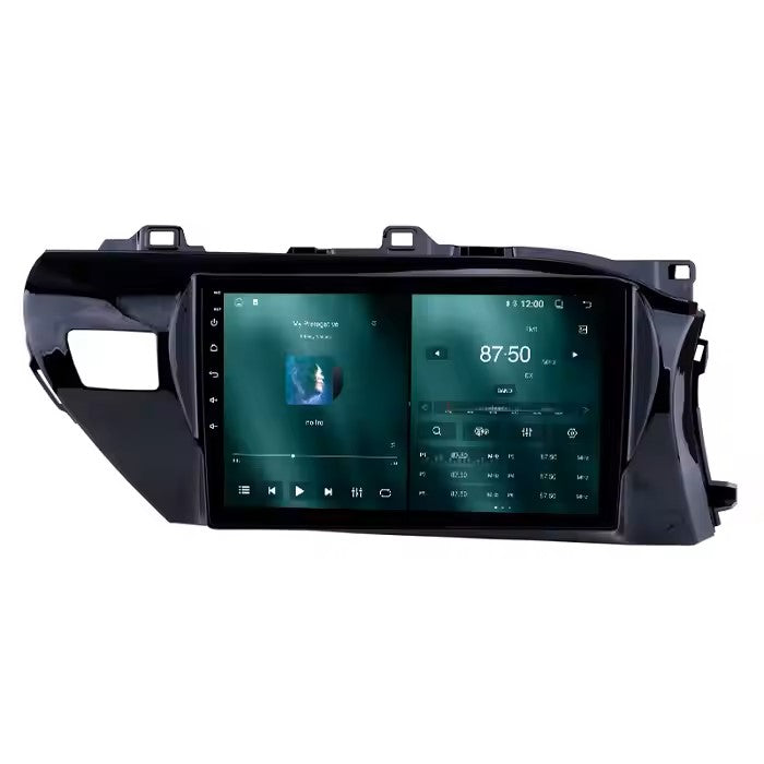 9" Android Car Radio Multimedia Player for Toyota Hilux RHD 2016ā2018 | 4-Core, 2+32GB, Bluetooth 5.4, DVD, GPS