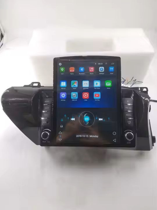 Wholesale Tesla-Style 10.4" Android 8.1 Car Radio for Toyota Hilux 2015–2016 (RHD) | GPS, DSP, Bluetooth, MP3/MP4 Player