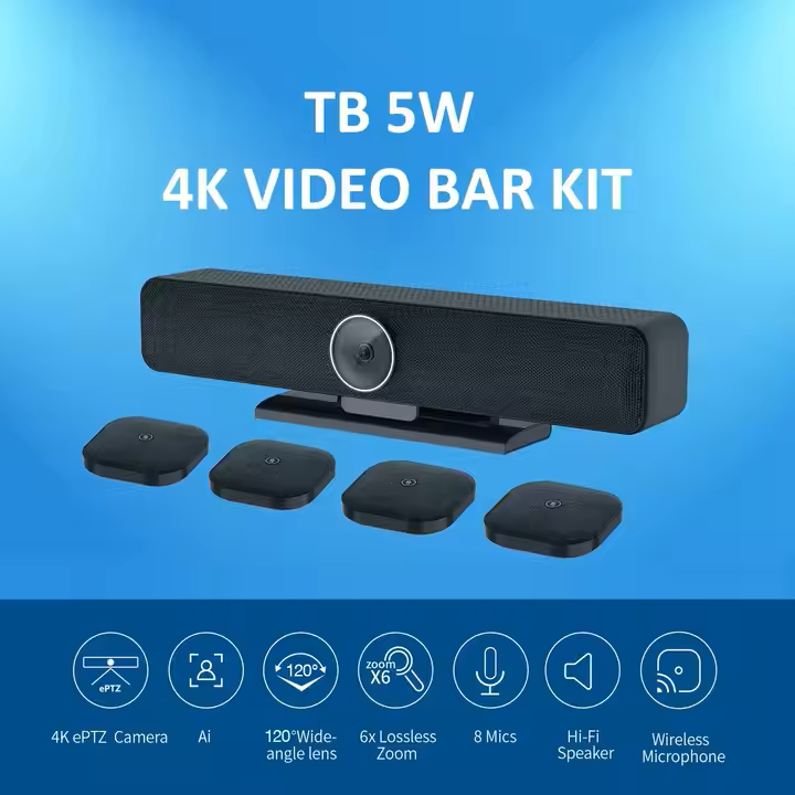 4K USB PTZ Conference Webcam – Auto-Framing, 8MP HD, 2024 Model