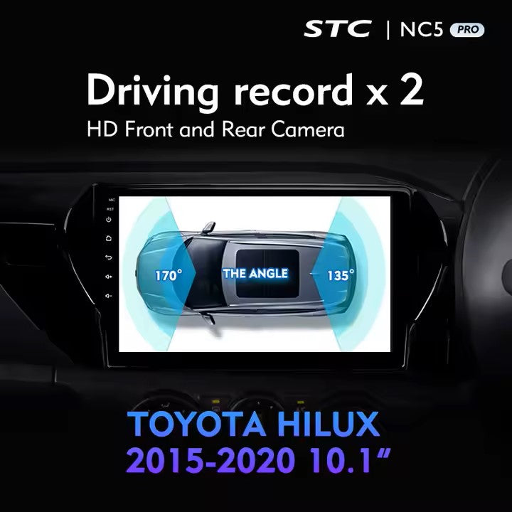 10.1" Android Auto Car Stereo for Toyota Hilux 2015ā2020 | 2 Din Multimedia Player, GPS, Bluetooth, WiFi