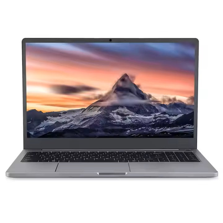 2025 15.6" Ultra-Thin All-Metal Laptop – AMD Ryzen 5 4600H, 16GB RAM, 180° Hinge, Business & Office Ready