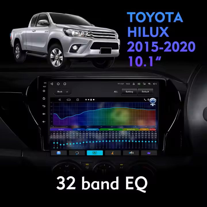 10.1" Android Auto Car Stereo for Toyota Hilux 2015ā2020 | 2 Din Multimedia Player, GPS, Bluetooth, WiFi