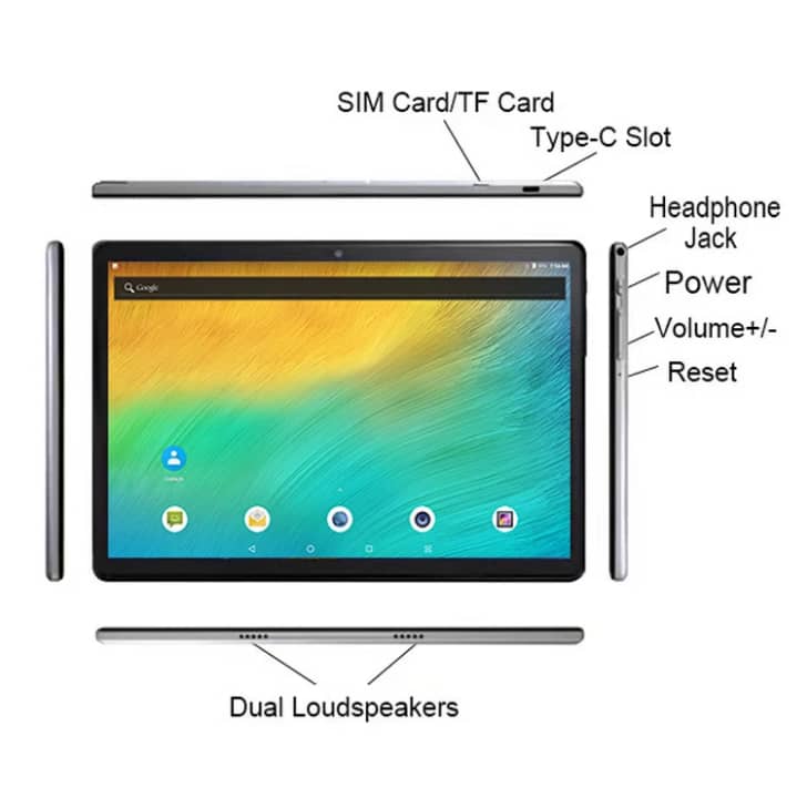 10.1" Rugged Android Tablet Phone – MTK 6753, 32GB Storage, Touchscreen, Type-C, Mount Included – Durable & Versatile