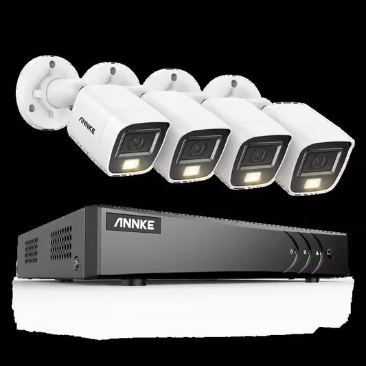 ANNKE 8-Channel 5MP 3K Outdoor Surveillance System – Audio Night Vision CCTV with Advanced DVR